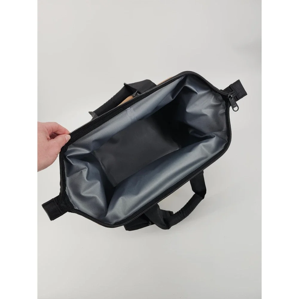 Duluth Trading Co Fire Hose HD Large Lunchbox Insulated Cooler Bag Brown Black